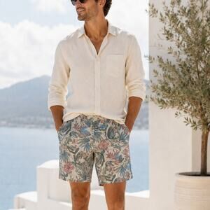 Goodfellow & Co Men's Tropical Hybrid Swim Shorts UPF 50 Size 30